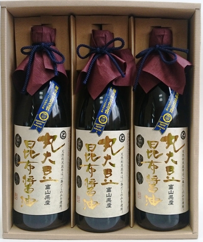 【送料無料】守り伝える伝統の味　富山県産丸大豆昆布醤油（数量限定）