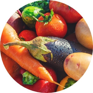 トマトやじゃがいも、にんじんなどのオーガニック野菜